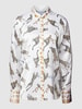 Herzensangelegenheit Seidenbluse mit Motiv-Print Modell 'Schlupf' Camel