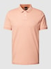 BOSS Orange Slim fit poloshirt met labelpatch, model 'Passenger' Lichtrood