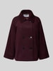 More & More Relaxed Fit Jacke mit Viskose-Anteil Bordeaux