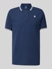 G-Star Raw Slim fit poloshirt met verlengde achterkant, model 'Dunda' Bleu