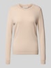 Christian Berg Woman Gebreide pullover van puur kasjmier Beige