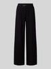 Christian Berg Woman Wide Leg Stoffhose mit Bundfalten Black