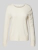 LIU JO SPORT Strickpullover mit Label-Stitching Offwhite