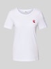 s.Oliver RED LABEL Regular fit T-shirt van puur katoen Wit