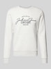 Jack & Jones Sweatshirt mit Label-Print Modell 'FERRIS' Offwhite Melange