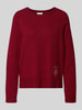 Liu Jo White Strickpullover mit Kaschmir-Anteil Dunkelrot