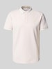 Tom Tailor Regular fit poloshirt van katoenmix Beige gemêleerd