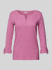 Tom Tailor Regular Fit Langarmshirt mit Bio-Baumwolle Pink