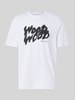 Wood Wood T-shirt z nadruk z logo model 'Bobby' Biały