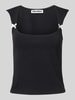 Review Tanktop mit Square-Neck-Ausschnitt Black