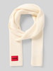 HUGO Sjaal van scheerwolmix, model 'SAFFA' Offwhite