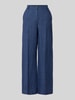 Weekend Max Mara Regular Fit Leinenhose mit weitem Bein Modell 'MALIZIA' Marine