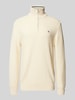 Gant Pullover mit Label-Stitching Offwhite