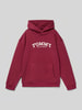 Tommy Hilfiger Teens Regular fit hoodie van katoenmix  Bordeaux