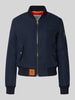 Original Bombers Bomberjack met labelpatch Marineblauw
