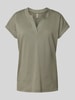 Soyaconcept T-Shirt mit V-Ausschnitt Modell 'DERBY' Khaki