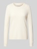 Christian Berg Woman Gebreide pullover van puur kasjmier Offwhite