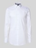 BOSS Slim fit zakelijk overhemd met extra lange mouwen, model 'HANK' Wit