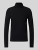 Christian Berg Woman Selection Gebreide pullover met ribboorden Zwart