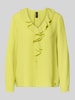 Marc Cain Relaxed Fit Bluse mit Rüschenbesatz Apfel