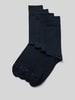 BOSS Socken mit Label-Print im 4er-Pack Dunkelblau