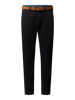 MCNEAL Chino mit Stretch-Anteil und Gürtel  Schwarz