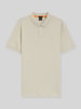BOSS Orange Koszulka polo o kroju slim fit z mieszanki bawełny model 'PASSENGER' Piaskowy