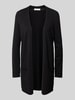 Christian Berg Woman Strickjacke mit offener Vorderseite Black