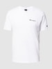 CHAMPION T-Shirt mit Label-Print Weiß