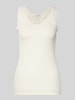 Hanro Tanktop mit Spitzenbesatz Offwhite