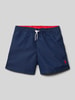 Polo Ralph Lauren Kids Badeshorts mit Label-Stitching Modell 'TRAVLR' Marine