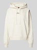 BOSS Orange Hoodie mit Label-Stitching Modell 'Ehoody' Offwhite