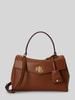 Lauren Ralph Lauren Henkeltasche aus echtem Leder mit abnehmbaren Schulterriemen Cognac