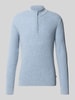 Brax Troyer aus Woll-Cashmere-Mix Modell 'Steffen' Hellblau