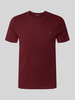 Polo Ralph Lauren Custom slim fit T-shirt met labelstitching Bordeaux