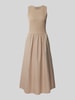 Christian Berg Woman Selection Midikleid in Ripp-Optik Sand