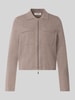 Christian Berg Woman Regular fit gebreid jack van pure viscose Leem gemêleerd