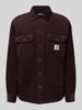 Carhartt Work In Progress Regular Fit Hemdjacke mit Brusttaschen Modell 'WHITSOME' Dunkelrot