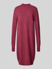 Christian Berg Woman Knielanges Kleid Stehkragen Fuchsia Melange