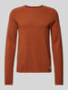 Jack & Jones Strickpullover mit Rundhalsausschnitt Modell 'HILL' Rot