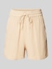 QS Shorts mit Strukturmuster Beige