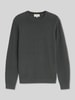 Tom Tailor Regular Fit Pullover mit Crew Neck Kragen Oliv
