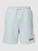 REVIEW Sweatshorts mit elastischem Bund Hellblau