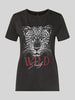 ONLY Regular Fit T-Shirt aus reiner Baumwolle 'ONLLUCY' Black