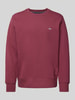 Gant Sweatshirt mit  Label-Stitching Modell 'SHIELD' Bordeaux