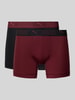 PUMA Boxershort met elastische logoband in een set van 2 stuks Bordeaux