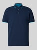 s.Oliver RED LABEL Regular Fit Poloshirt aus Baumwoll-Mix Dunkelblau