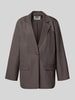 ONLY Loose Fit Longblazer mit Reverskragen Modell 'LINDA' Schoko