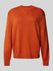 ARMANI EXCHANGE Gebreide pullover met ribboorden Oranje