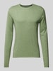 Christian Berg Men Strickpullover mit Rundhalsausschnitt Mint Melange